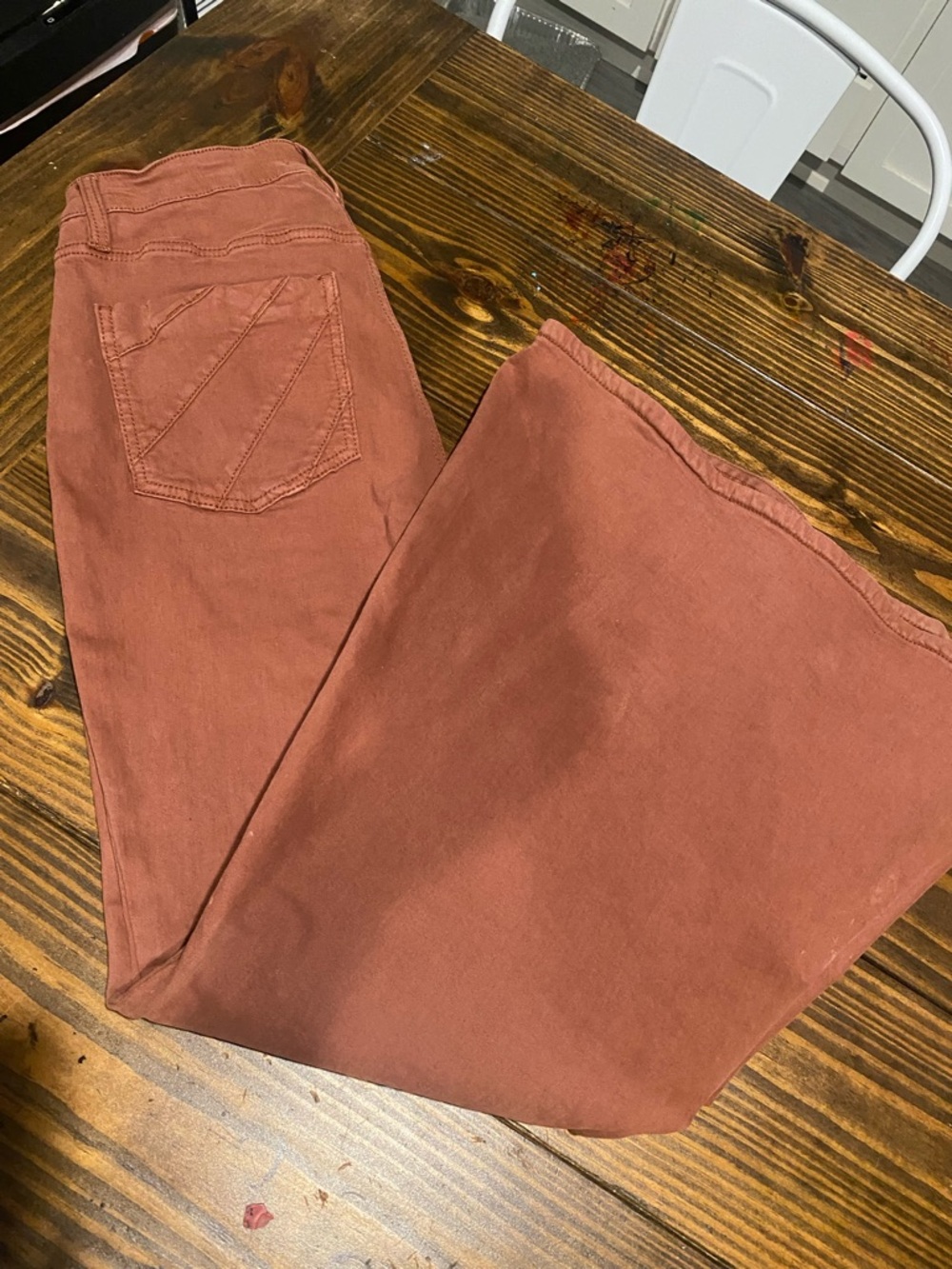 Shyanne Rust Flare Stretch Western Jeans